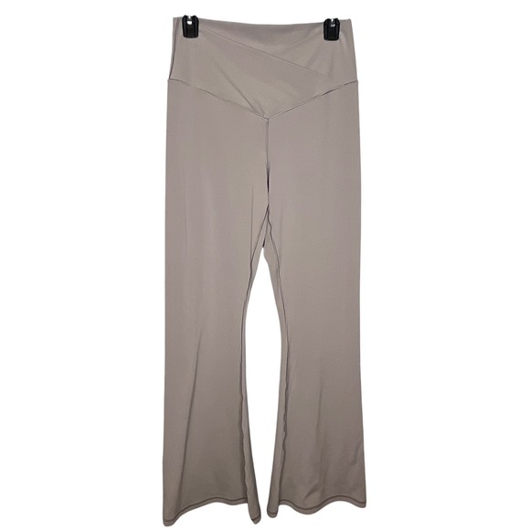 OFFLINE by Aerie XL Crossover High Waist Flare Leggings Taupe Brown Yoga - Picture 2 of 5